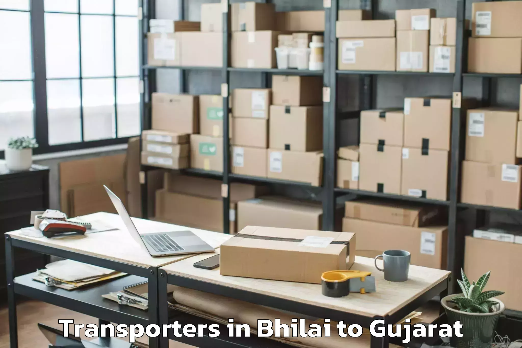 Professional Bhilai to Adalaj Transporters